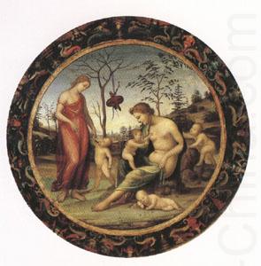 Sacred and Profane Love with Anteros,Eros and Two Other Cupids (mk05), Giovanni Sodoma